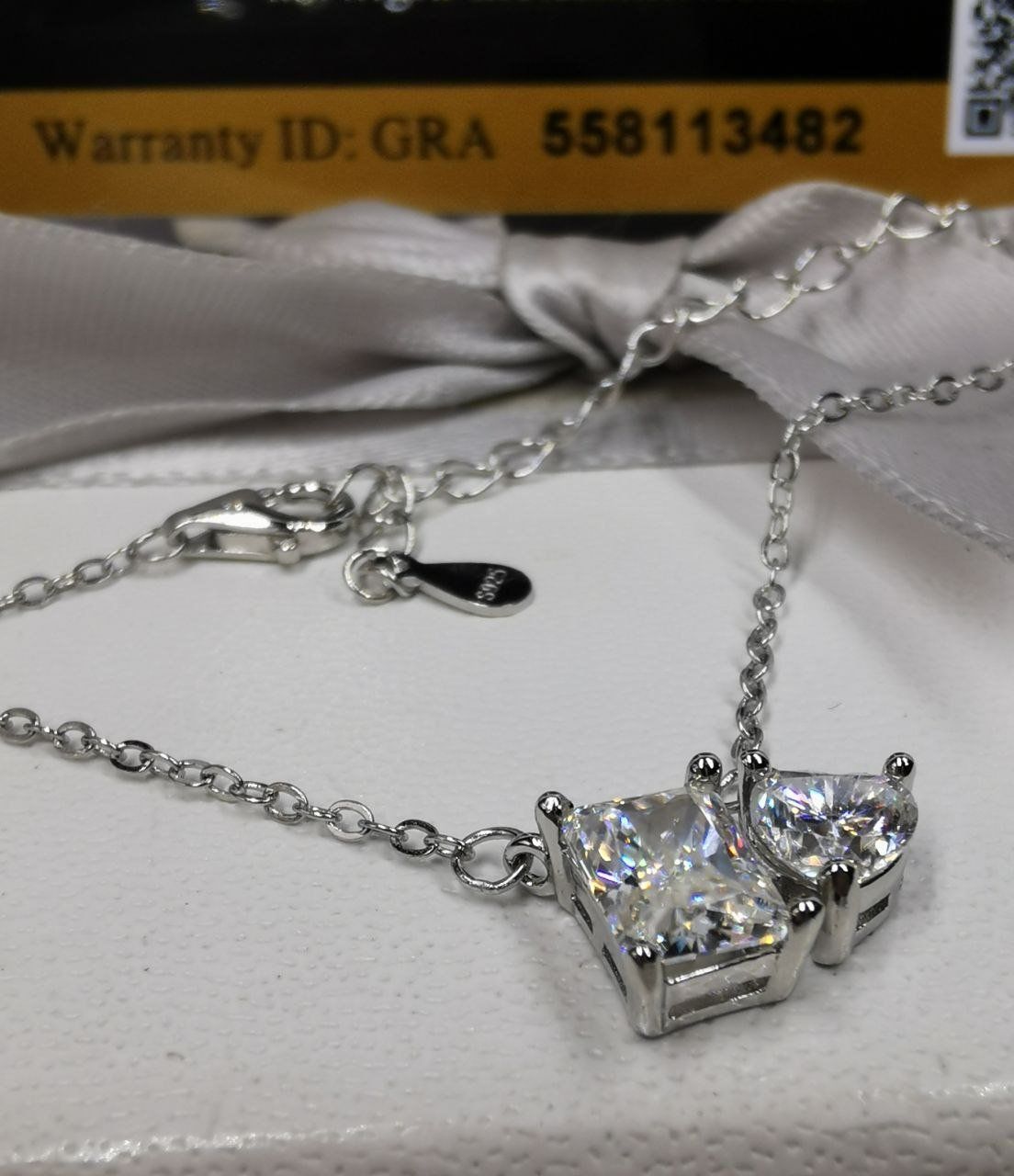 Catenine: Collier argent diamants de moissanite de 1,5 ct certifiés – Nuovo e nell'imballaggio originale da Reconvilier venduto da Tsma67 1