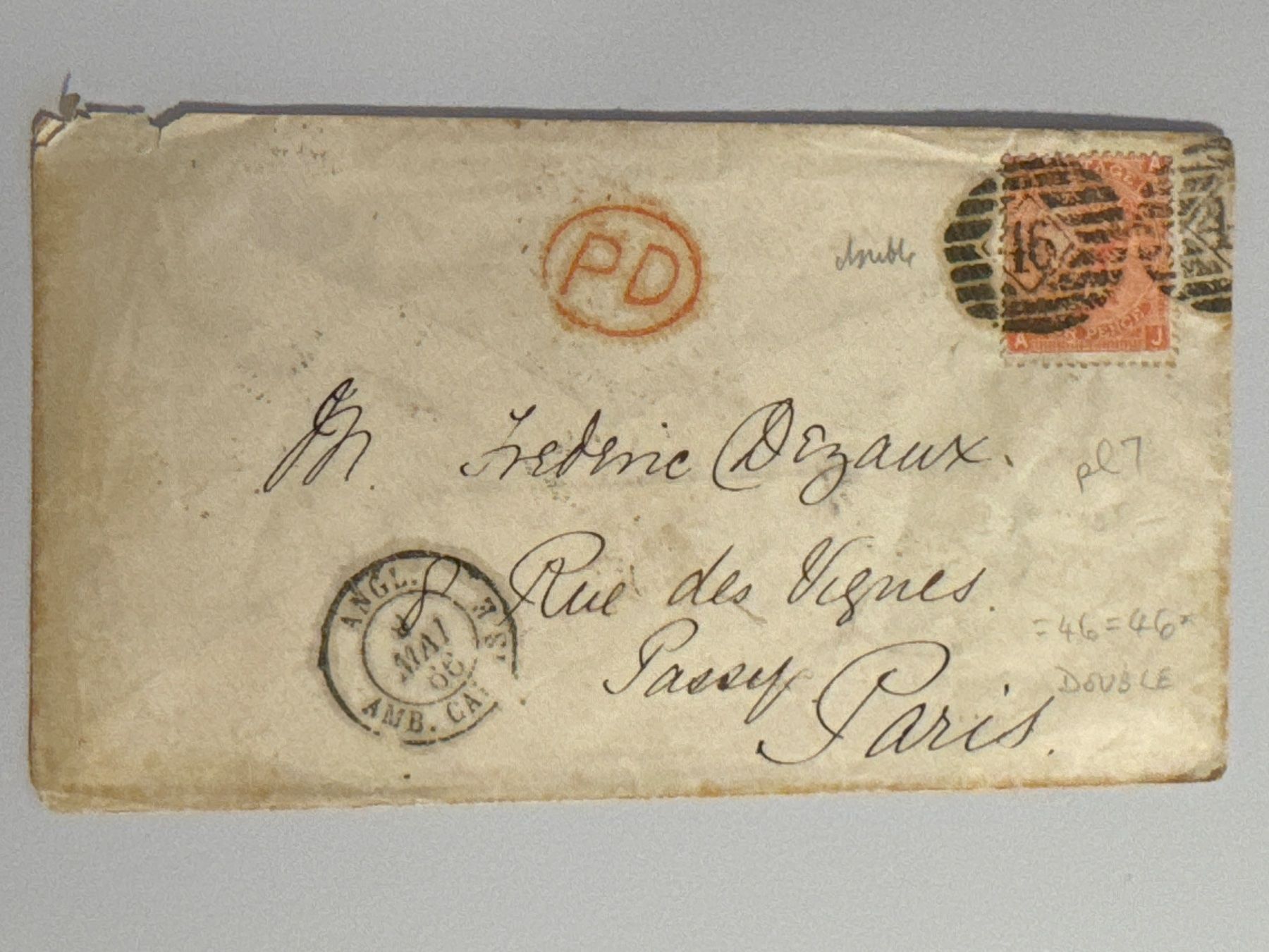 Tutti i francobolli: 1866 Brief nach PARIS – Usato da Küssnacht am Rigi venduto da POSTOMASTER