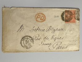 1866 Brief nach PARIS