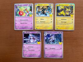 Pokemon Karten Set Holo 30 Jahre (Versand gratis)