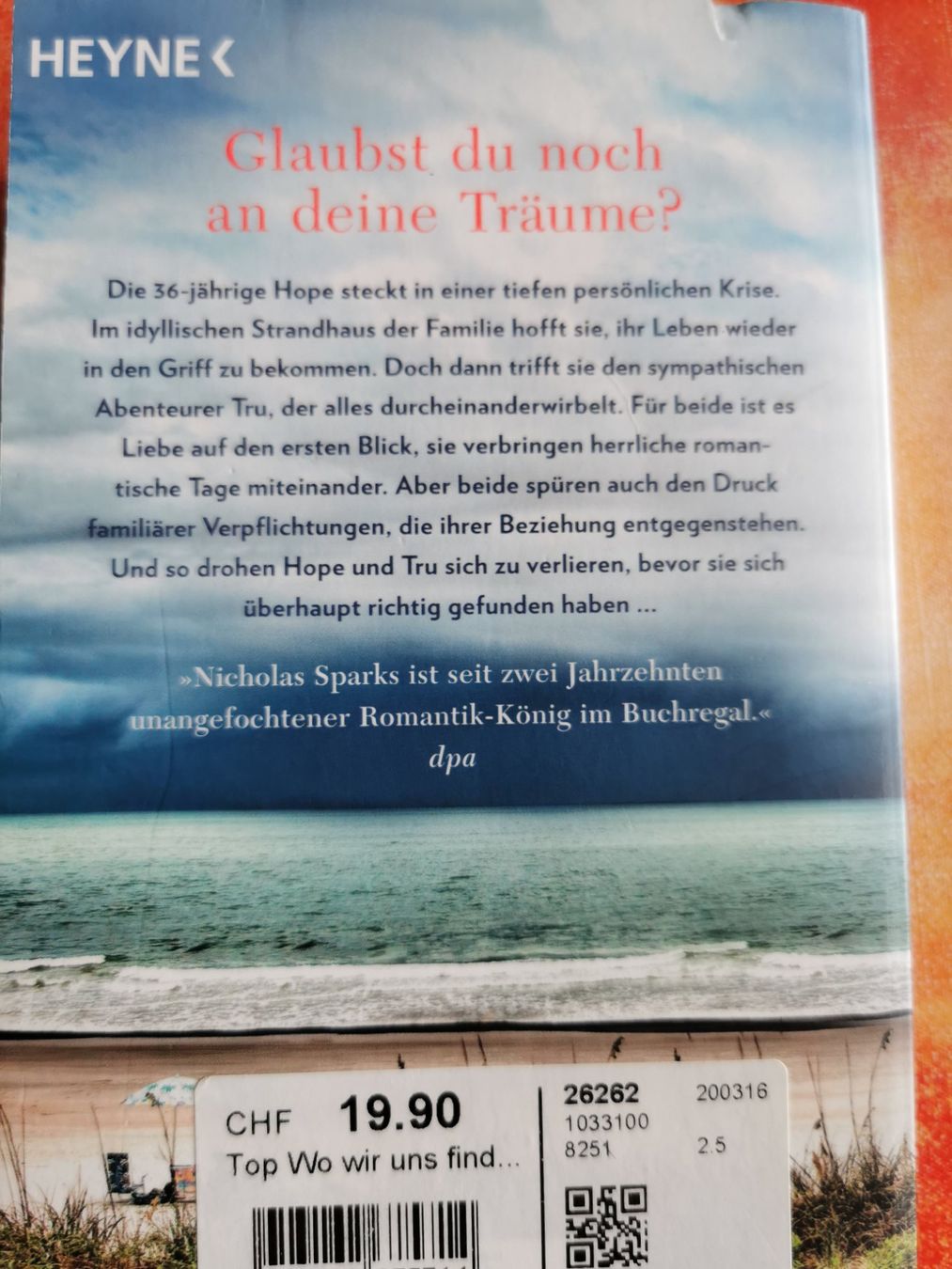 Bücher: Nicholas Sparks, Wo wir uns finden – Gebraucht aus Kölliken von mar5742 1