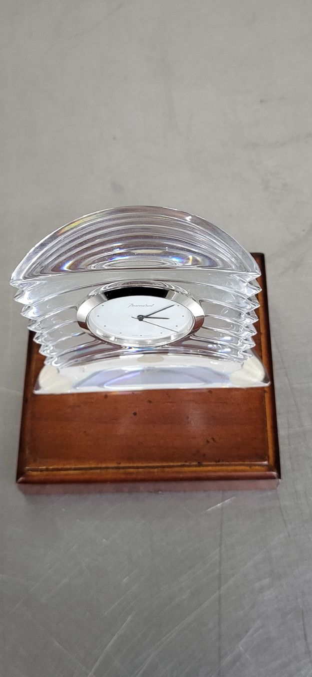 Baccarat Orologi da terra & Orologi da parete: Baccarat Tischuhr Kristallglas – Nuovo (secondo la descrizione) da Zürich venduto da timbuktu03 1