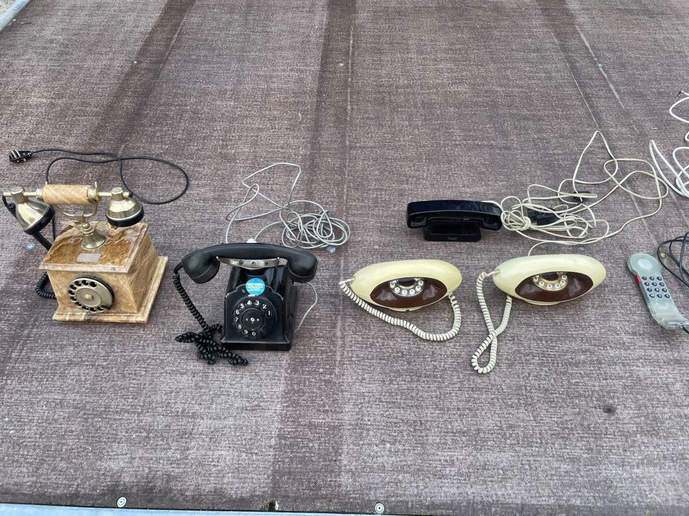 Téléphone Ancien Style Vintage En Laiton - Neuf, Décoration Rétro