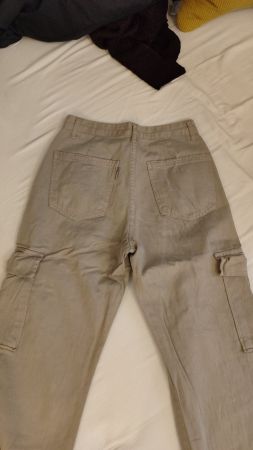 Trendige STR Cargo Hose, Beige, Grösse 38, NEU!