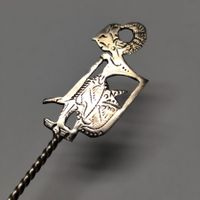Vintage 800 Silber Löffel Wayang Schattenspiel Indonesien
