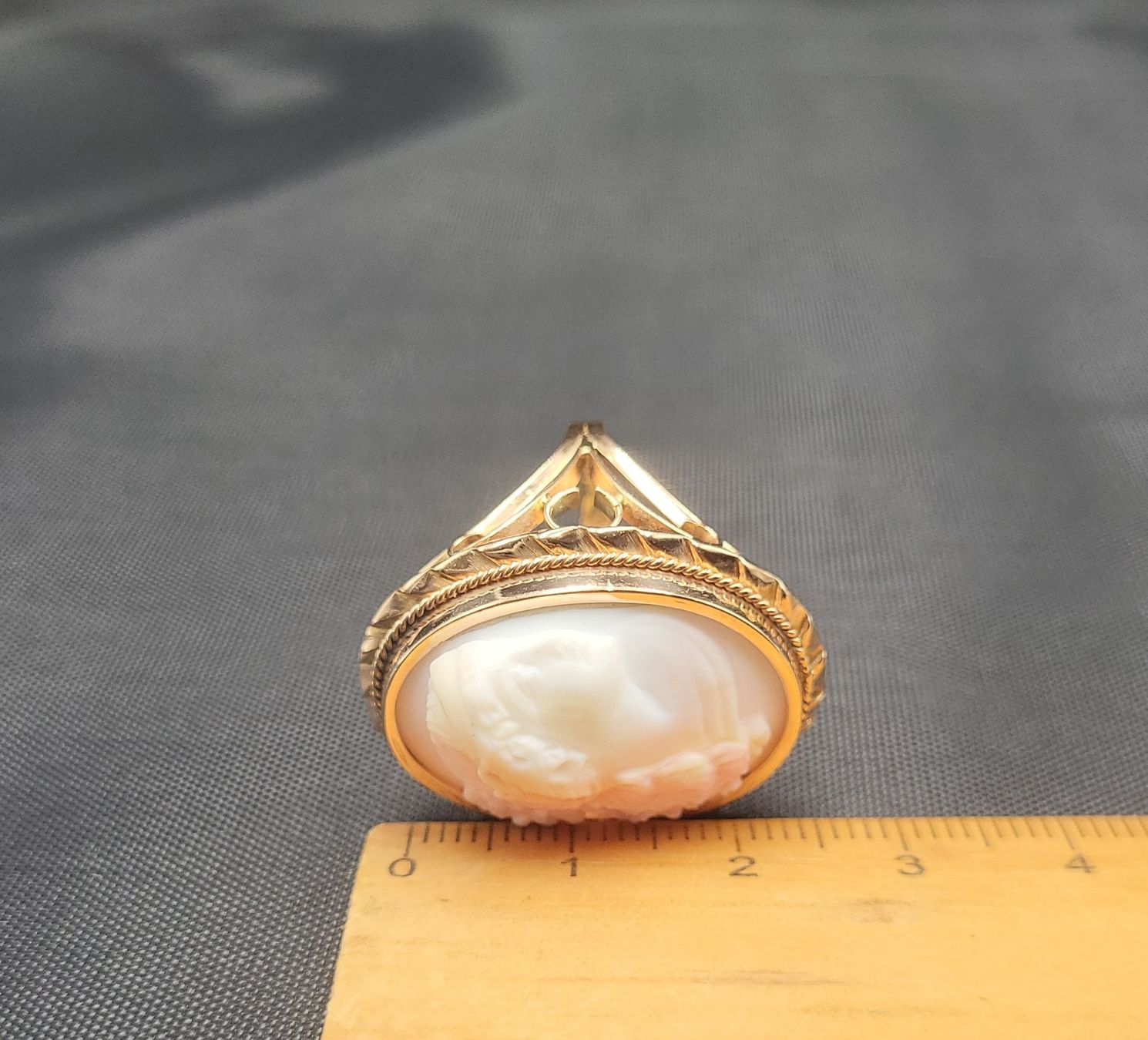 Anelli: Gold 585 Antiker Ring mit Cameo-Motiv – Usato da Wald ZH venduto da Dasilver