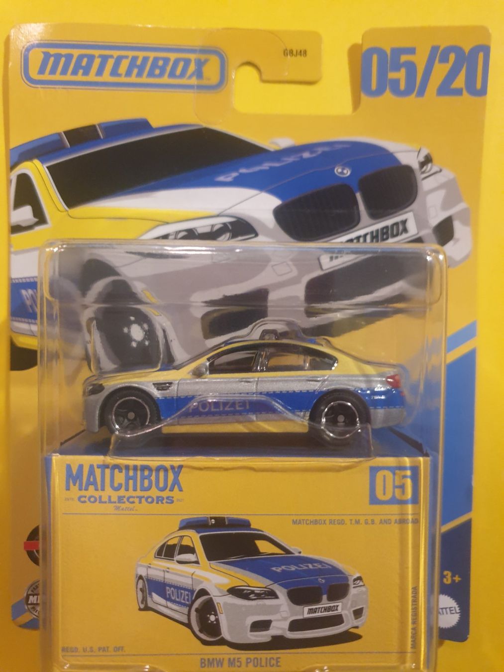 Matchbox Modellini d'auto: Matchbox  BMW M5 POLICE – Nuovo e nell'imballaggio originale da Oftringen venduto da Rotor 1