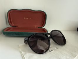 Sonnenbrille GUCCI Damen schwarz mit Etui guter Zustand