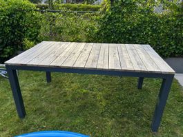 Outdoor Gartentisch (160x90cm) & 4 Stühle - gebraucht