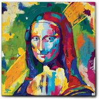 Monnalisa Gioconda 50x50 cm stampa su tela pop art ‪‪‪