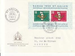 SBK W38 auf Brief mit Sonderstempel S. 492