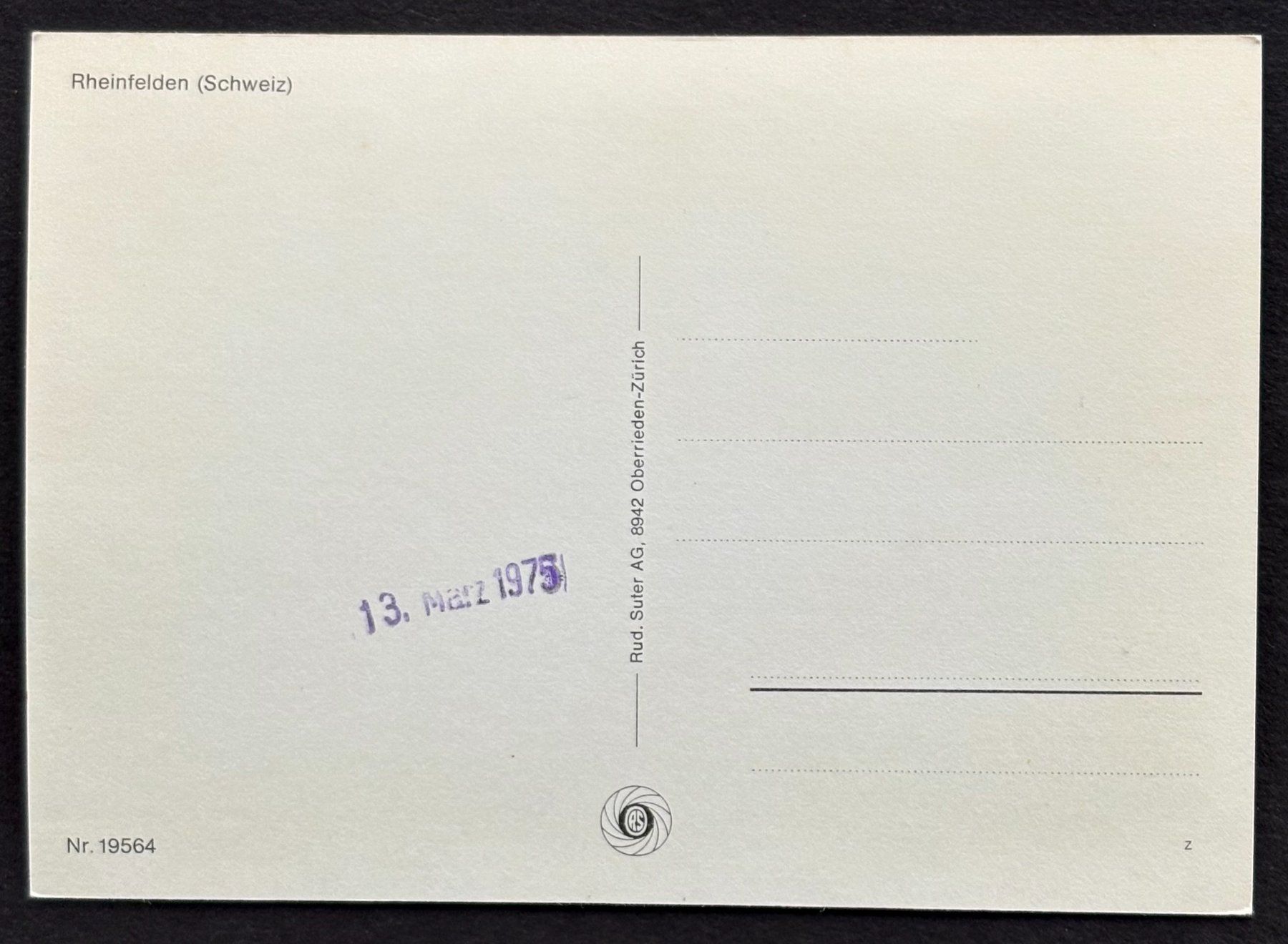 Cartoline postali: ANSICHTSKARTE RHEINFELDEN – Usato da Ostermundigen venduto da crazy-horse-1840 1