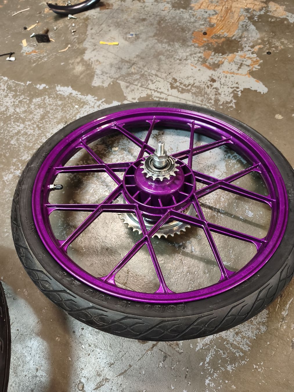Puch Mofa-Ersatzteile: Snowflake Felgensatz Candy Violett  – Neu (gemäss Beschreibung) aus Münchwilen TG von Denso33 1