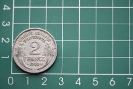 währung francaise 2 francs 1948