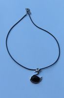 Collier Cygne élégant - Pierre onyx, Neuf!