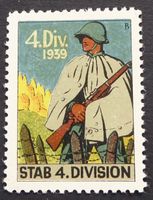 Soldatenmarken - Kommandostäbe 4.Div Stab  - Wi Kdo 37 - *
