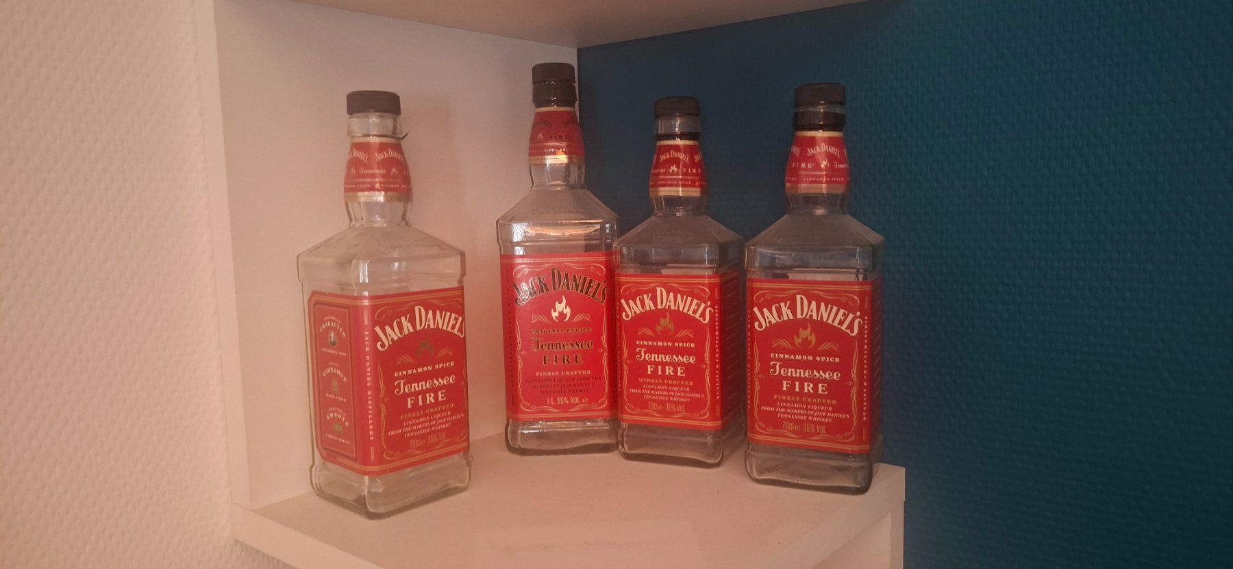 Jack Daniels Spirituosen: 15 bouteilles vide JACK DANIELS Fire – Gebraucht aus Chancy von dave58v 2
