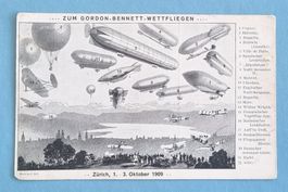 Zürich - Gordon Bennet Wettfliegen - Aviatik - 1909
