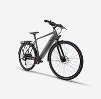 E-Bike (Elops) Herren Grau Neuwertig mit Gepäckträger