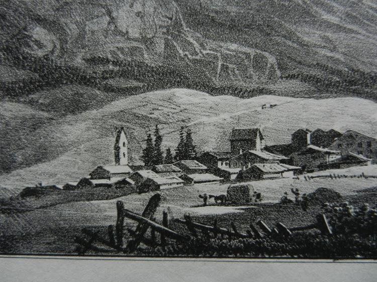 Incisioni: Vue de Louëche Leukerbad – Usato da Risch venduto da Rischli15 9