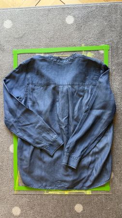 Jeansfarbene Bluse Tom Tailor