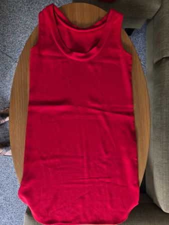 Mango Sommerliches, rotes Minikleid, Grösse XS