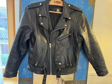Vintage Biker Jacke Pilotenjacke Lederjacke