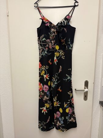 Jumpsuit Blumenmuster Schwarz Grösse 34 Only