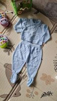 Baby Strickanzug Set 2-teilig Hellblau Gr. 1M (56cm) Top Zus