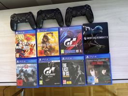 PS4 Spiele und Controller guter Zustand