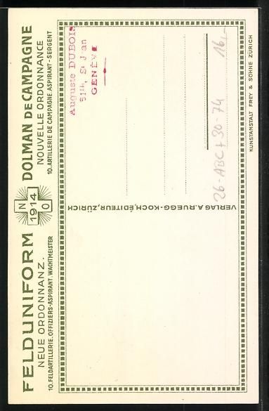 Fotos, Briefe & Postkarten: sign. Emil Huber: Schweizer Soldat mit M – Gebraucht aus Berlin von bartko-reher 1