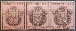 Spanien Dienst. Kat. 2 (*) 1854 Kat. 10 Euro +++