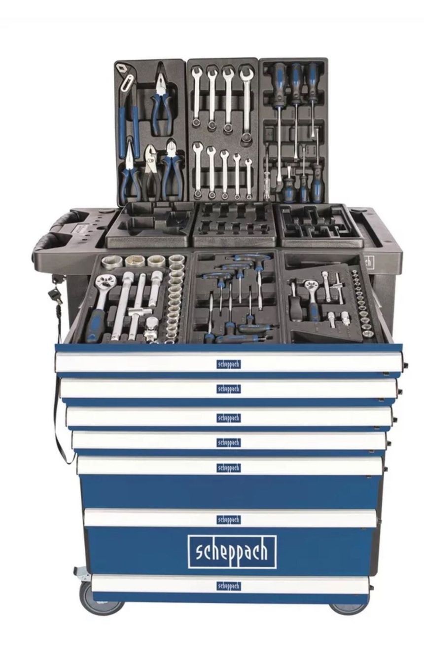 Scheppach Tutti gli attrezzi: +Scheppach TW1100 Werkstattwagen bestückt – Nuovo e nell'imballaggio originale da Amriswil venduto da JaJa-Express 1