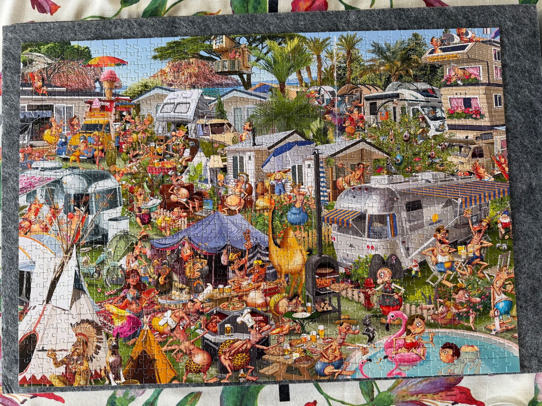 Puzzle: Puzzle Campingplatz Piatnik 1000tlg. – Usato da Schönenberg ZH venduto da zeit8geist