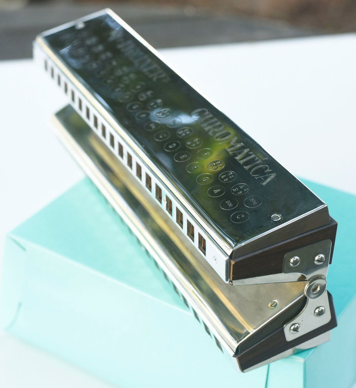 Hohner Strumenti musicali: HOHNER einmalige Bass-Mundharmonica "CHROMATICA" – Usato da Wilen b. Wollerau venduto da tommton 3