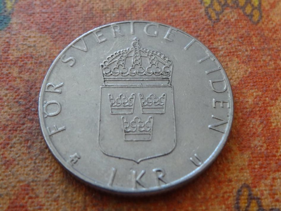 Alle Münzen: SUEDE  1  Krone  1977 – Gebraucht aus Romanel-sur-Lausanne von Swift13 1