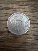 5 Ptas Stück Jahrgang 1975