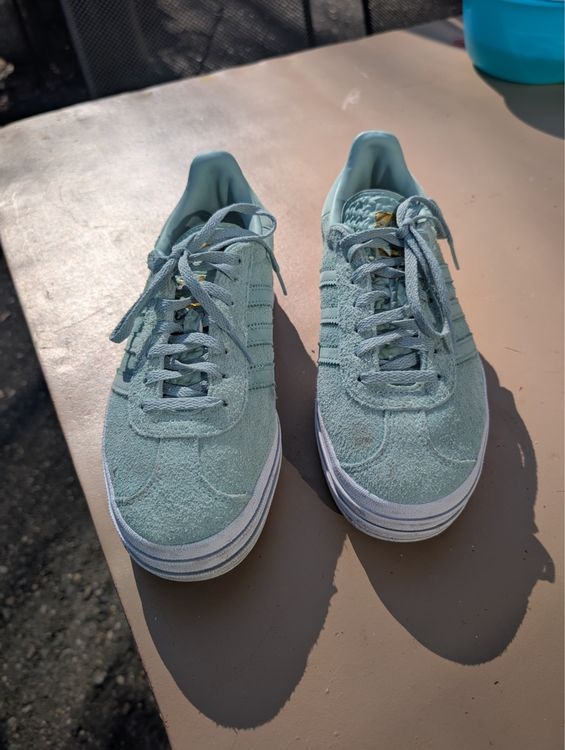 adidas gazelle silver green womens ADIDAS ORIGINALS Gazelle Indoor-Sneaker in Grün und Gelb für Damen und –  Pavidas main image 0