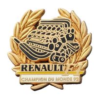 U561 - Pin Formel 1 Renault Motor Champion du Monde 92