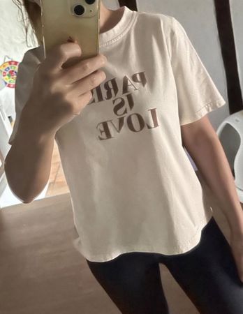 T-Shirt Paris is Love Gr.XS/S oversized 