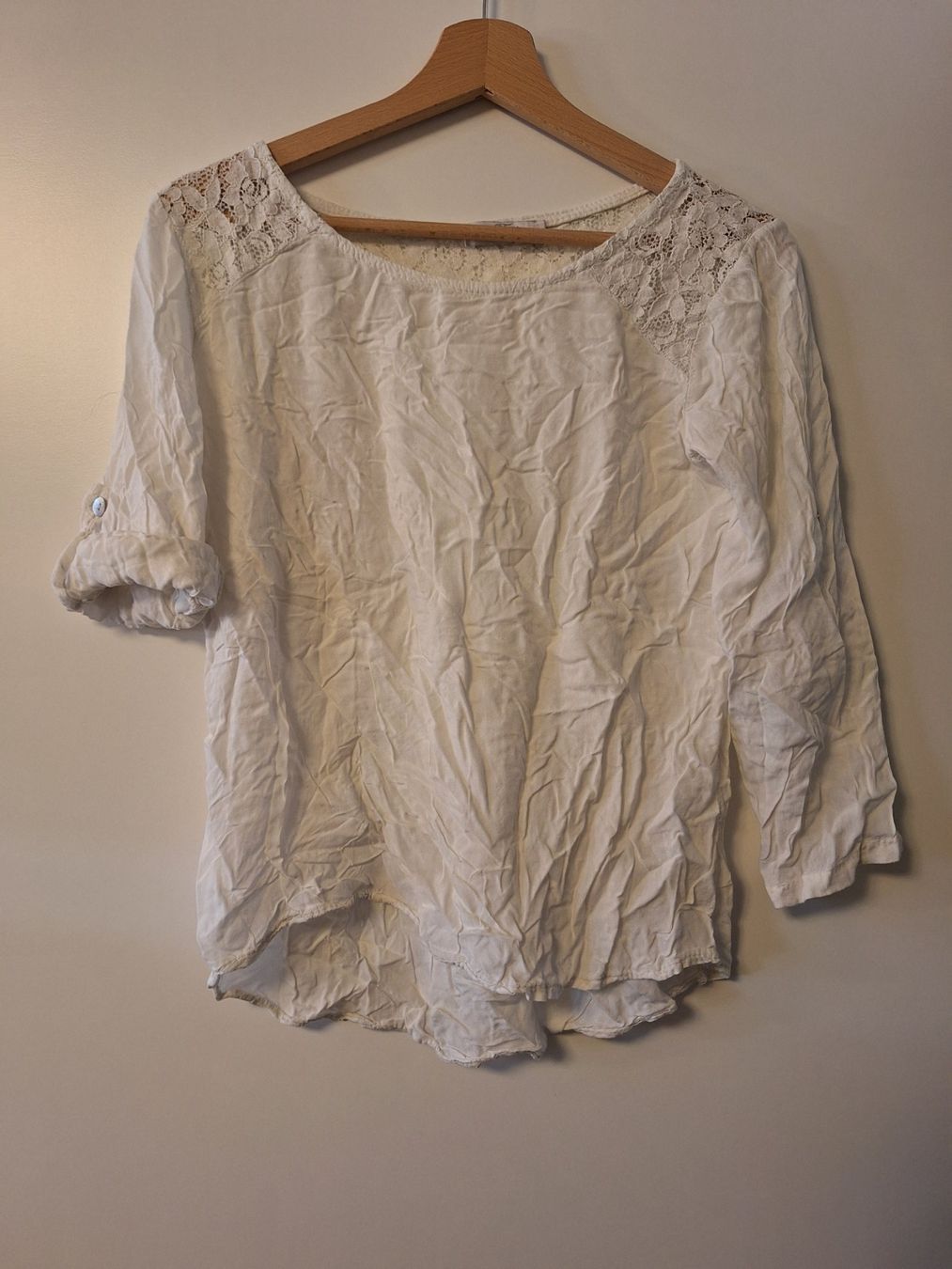 Camicette: Bluse, Spitze, weiss, Grösse S, Sommerlook, neuwertig – Usato da Winterthur venduto da mel_65g9 3