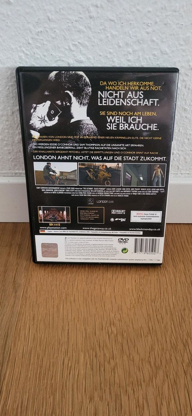 Sony Giochi: PS2 – The Getaway Black Monday – Usato da Münsingen venduto da Heroism2010 1