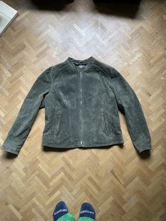 Veste en cuir daim MANOR