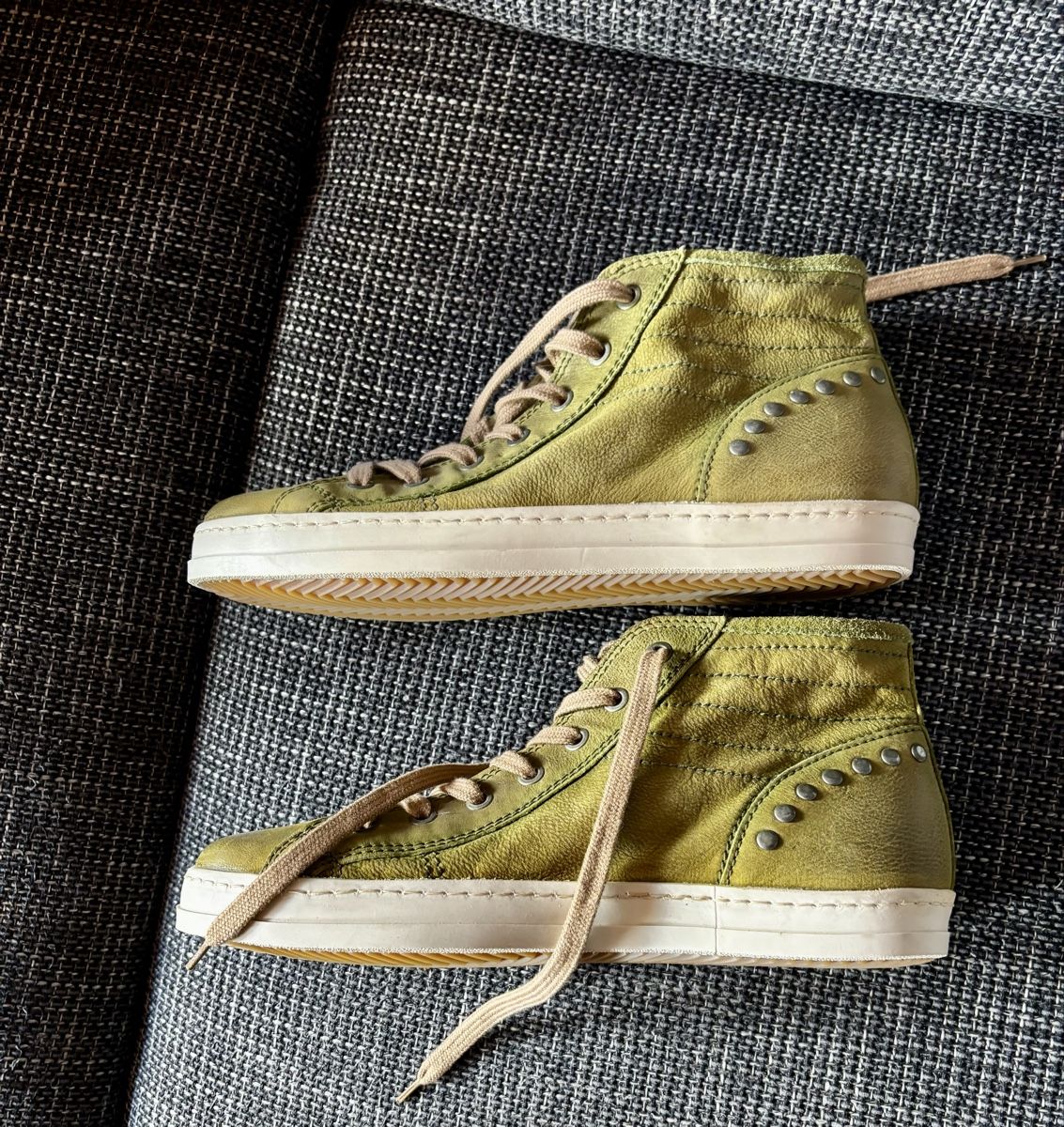 Mjus Scarpe da uomo: Espadrilles montante en cuir – Nuovo (secondo la descrizione) da Estavayer Le Lac venduto da sico1260 1