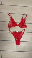 Lingerie rouge passionnée - Dentelle délicate, taille m