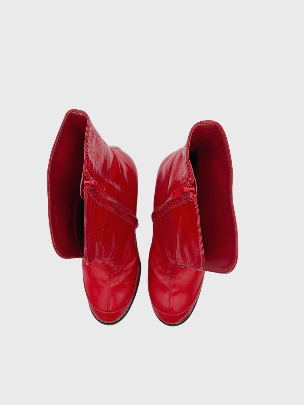 Chloé Damenschuhe: Chloé Wedge Ankle Boot EU 36.5 Rot – Gebraucht aus Zürich von shoe_shop 4