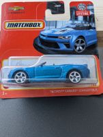 Matchbox '16 Chevy Camaro Convertible 31/100 blau NEU