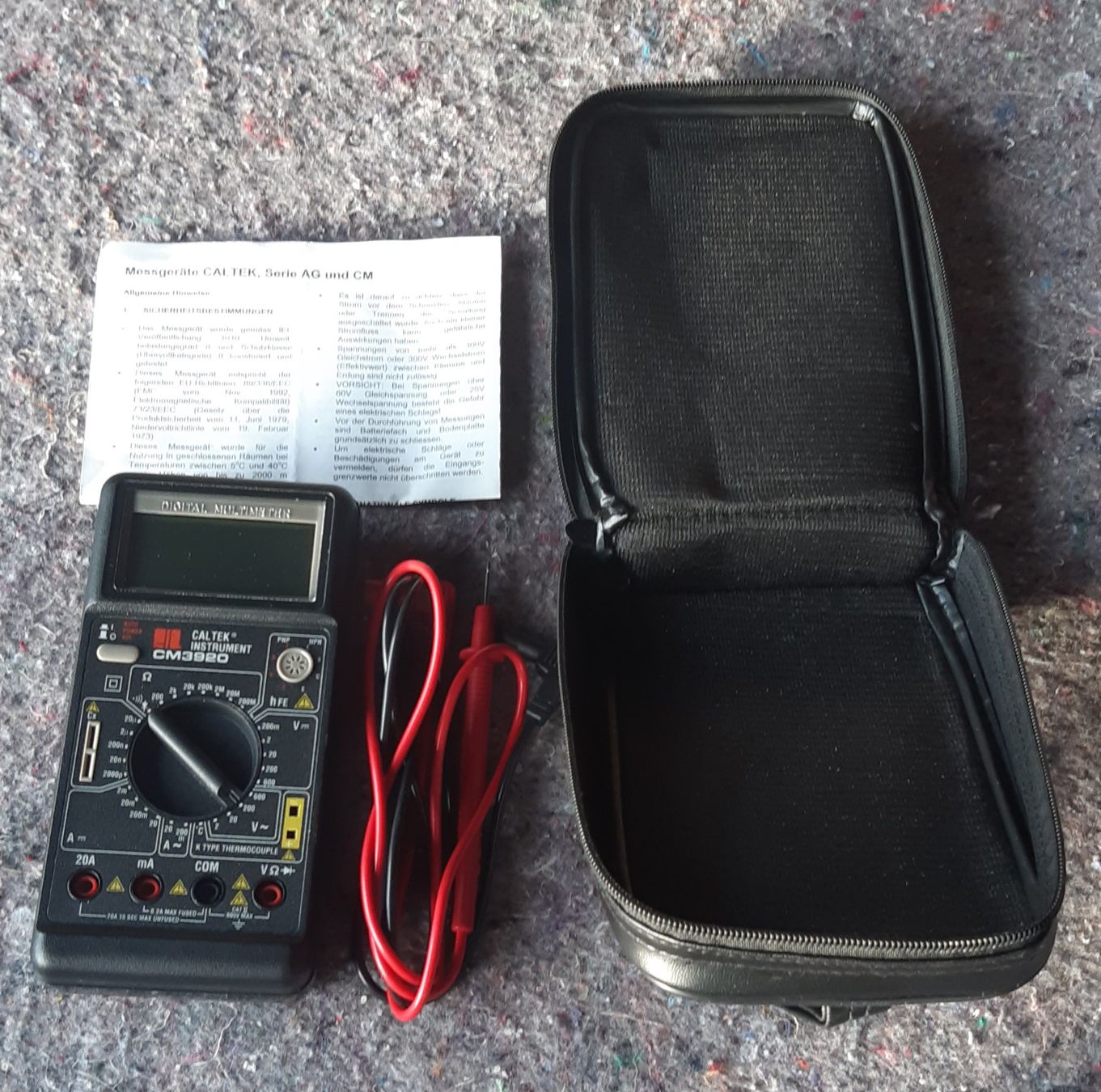 Misurare: Caltek CM3920 Digital Multimeter - Top Zustand! – Usato da Mettendorf TG venduto da Ricardo-Bazar 4