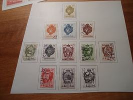 Lot alte Briefmarken Liechtenstein */o