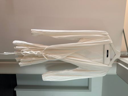 Bik Bok Wickelkleid Gr. XS Weiss Langarm